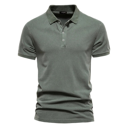 Cas | Hombre Polo de Algodón con Botones