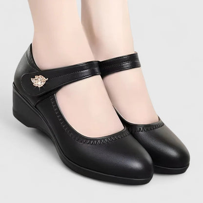 Cielo | Mujer Botines Patchwork con Plataforma y Cremallera