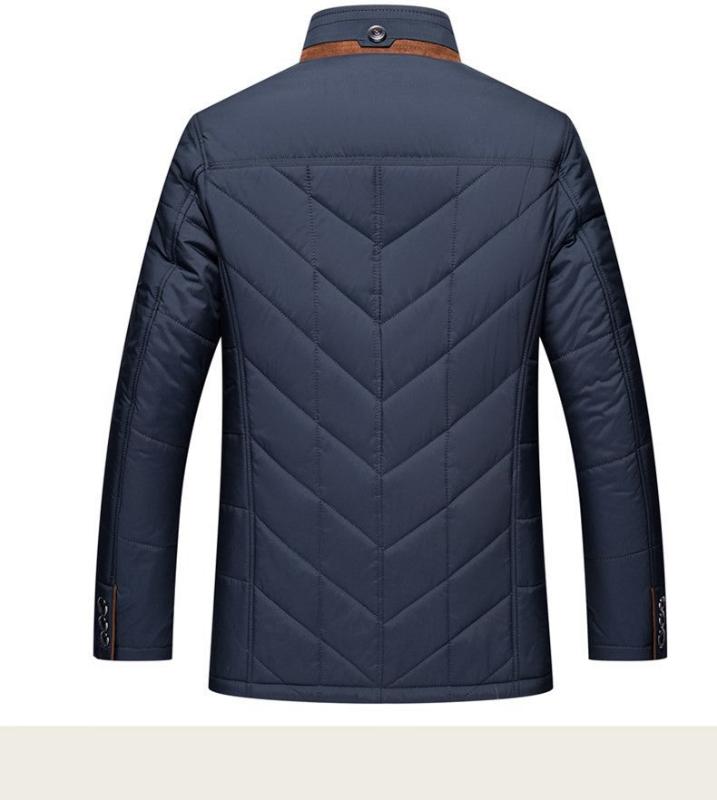 Olivier | Hombre Chaqueta Acolchada con Cuello de Terciopelo
