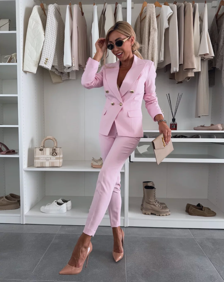 Evi | Mujer Conjunto Elegante de Dos Piezas Coordinado