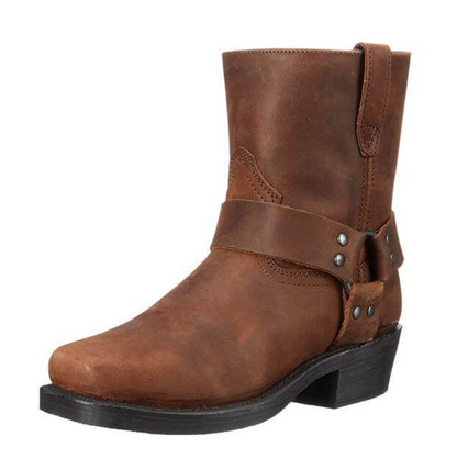Stef | Mujer Botas Vintage con Detalles Metálicos