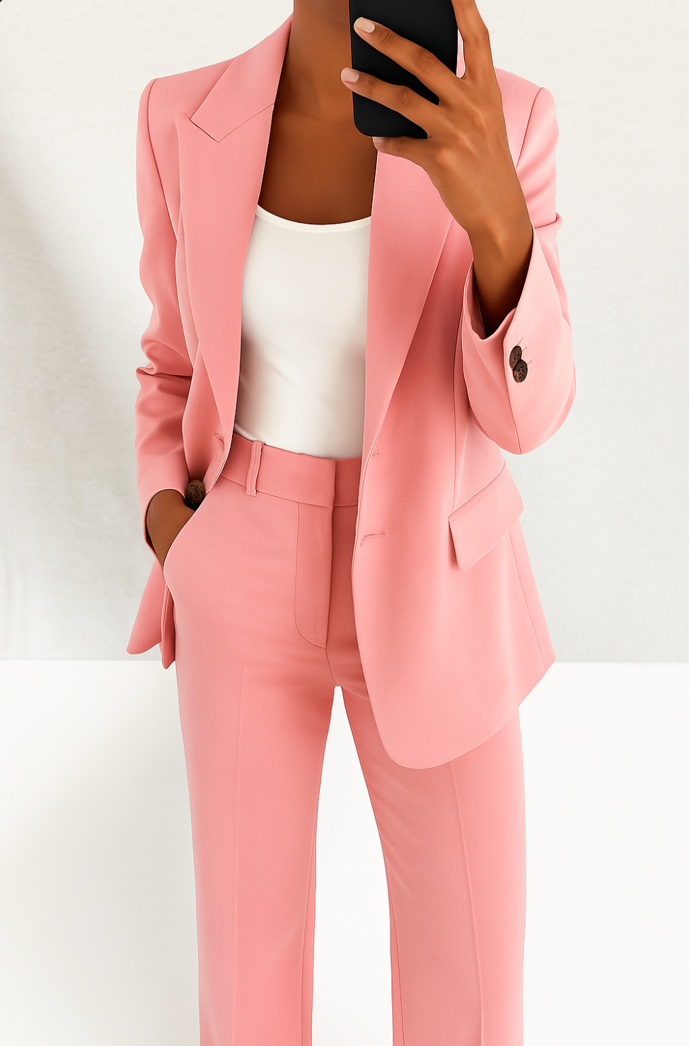Ylona | Mujer Conjunto de Blazer Ajustado y Pantalón Ceñido