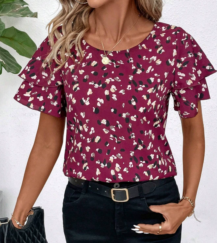Regina | Mujer Blusa con Volantes Favorecedores