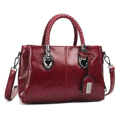 Nanna | Mujer Bolso con Asa Trenzada y Correa de Hombro Extraíble