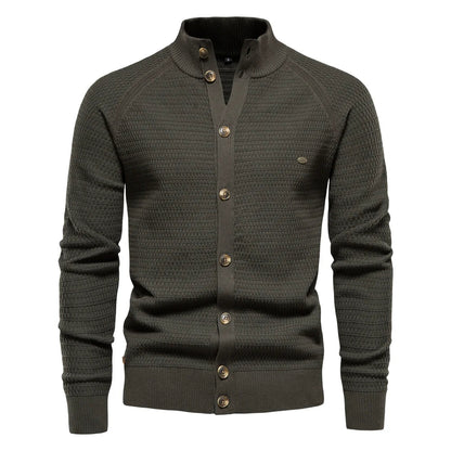Koelman | Hombre Cárdigan de Algodón Slim con Escote en V