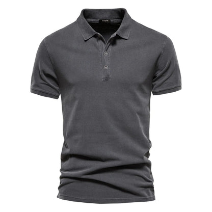 Cas | Hombre Polo de Algodón con Botones