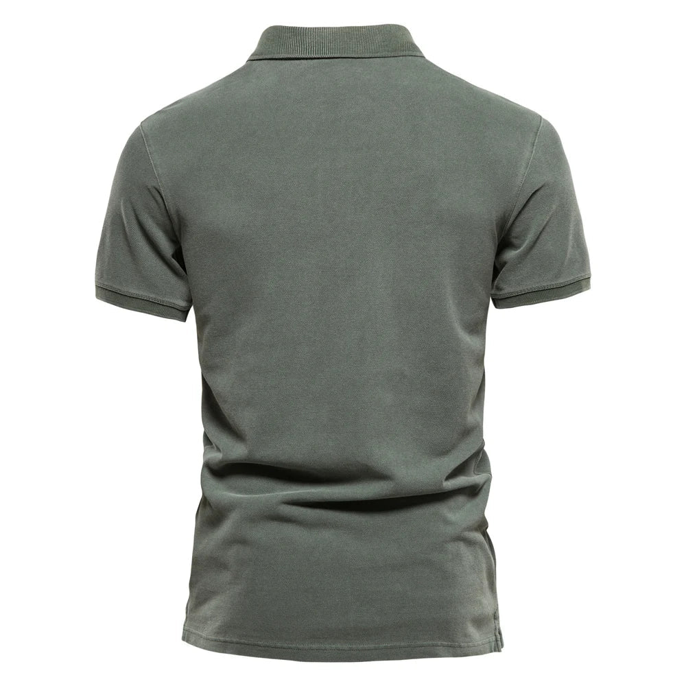 Cas | Hombre Polo de Algodón con Botones