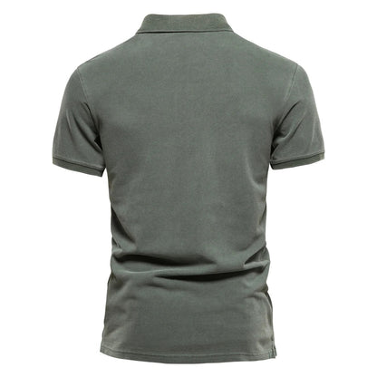 Cas | Hombre Polo de Algodón con Botones