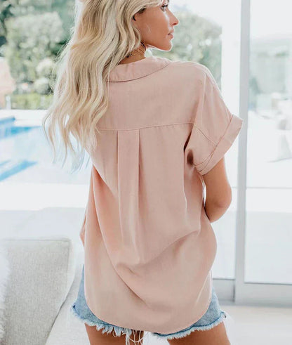 Aletta | Mujer Camisa de Corte Relajado con Botones