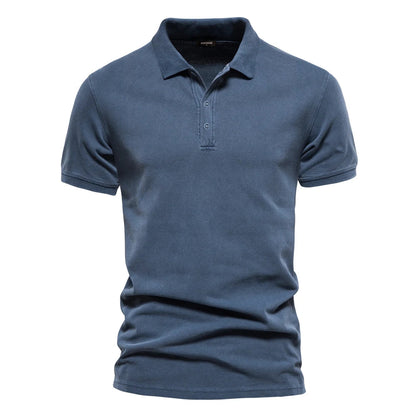 Cas | Hombre Polo de Algodón con Botones