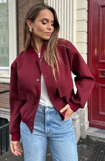 Isla | Mujer Chaqueta Bomber Clásica Versátil