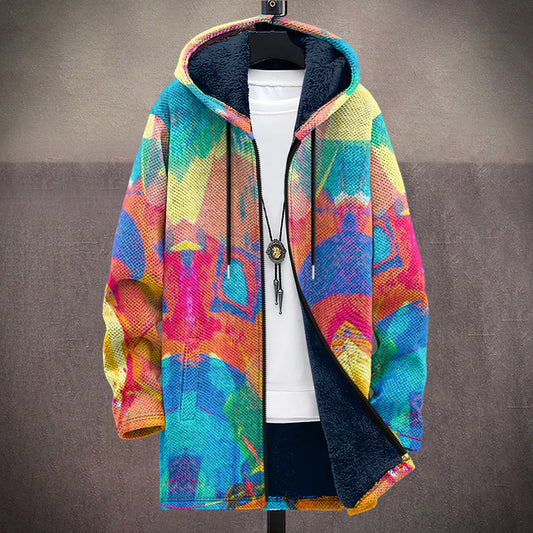 Tiarna | Hombre Chaleco de Punto con Estampado Artístico
