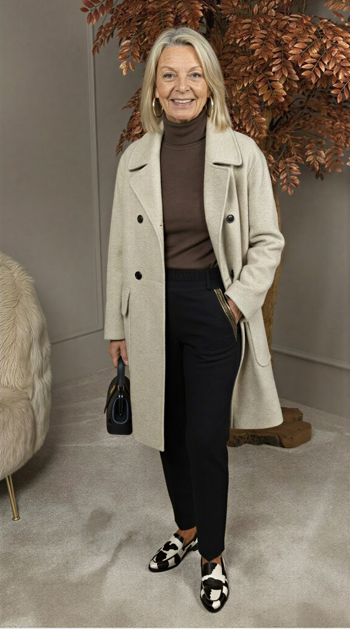 Lillian | Mujer Chaqueta de Lana Entallada con Botones