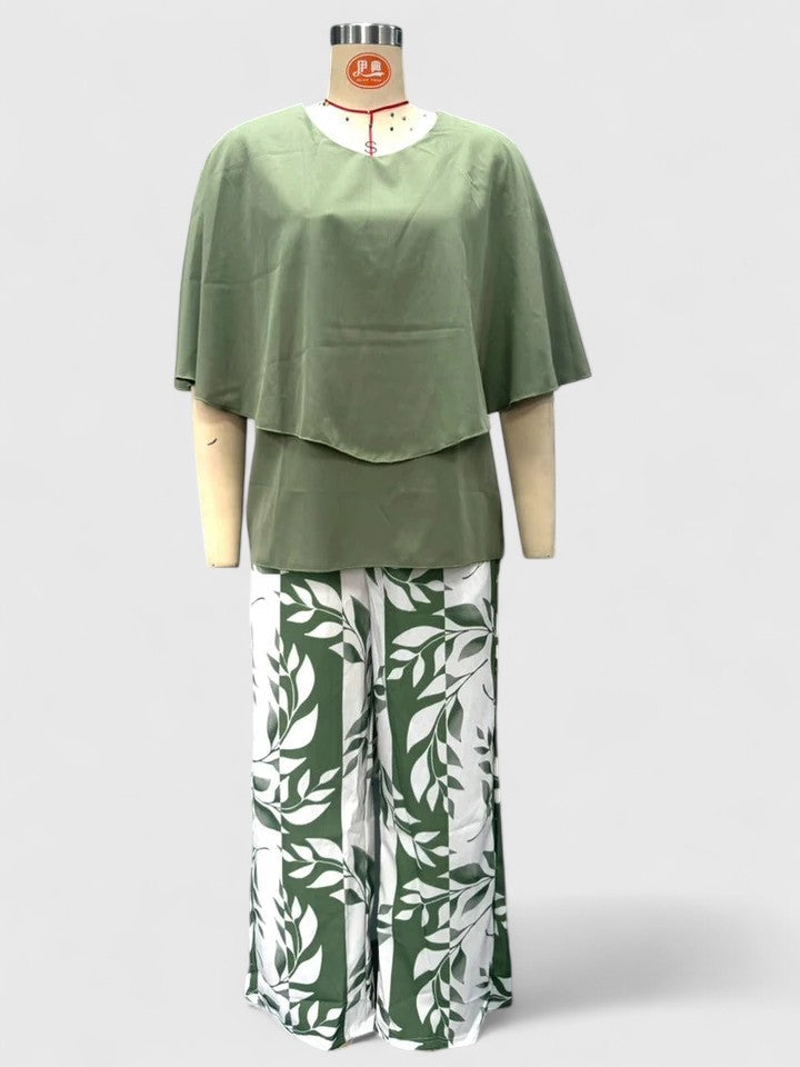 Mireille | Mujer Blusa Fluida en Capas con Pliegues