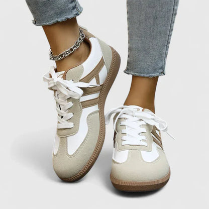 Magdalena | Mujer Zapatillas Deportivas con Cordones y Cremallera Lateral