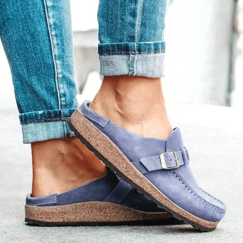 Hailey | Mujer Mocasines con Hebilla y Suela de Goma