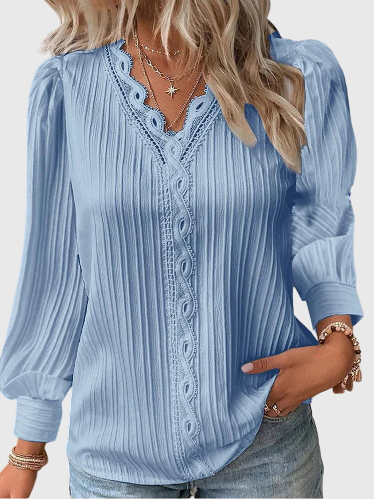Mujer Blusa Pullover Elegante Clásica y Atemporal