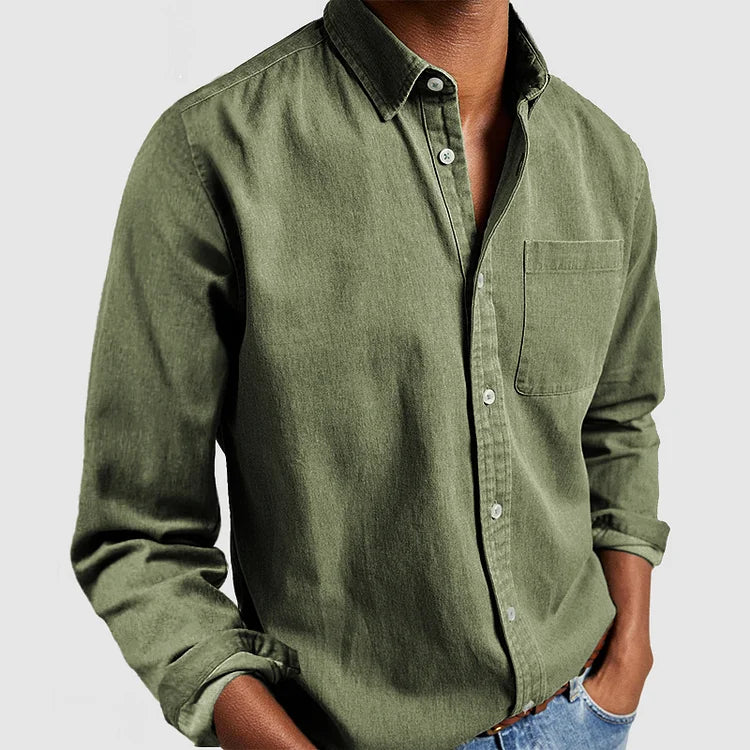 Kevin | Hombre Camisa Clásica con Botones