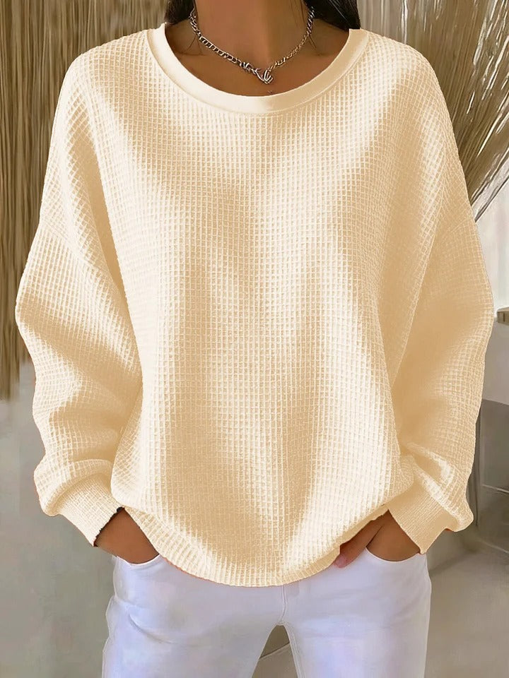 Rhosavienne | Mujer Suéter Texturizado Oversize