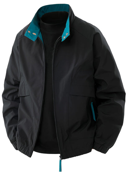 Anthonie | Hombre Chaqueta Cortavientos Impermeable con Cuello Alto