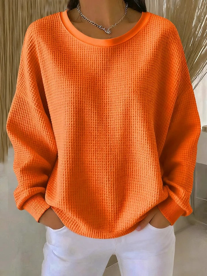 Rhosavienne | Mujer Suéter Texturizado Oversize