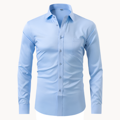 Hendrik | Hombre Camisa Anti-Arrugas de Corte Slim
