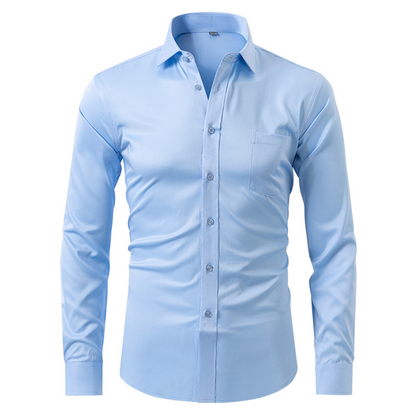 Hendrik | Hombre Camisa Anti-Arrugas de Corte Slim
