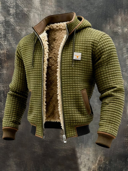 Brian | Hombre Chaqueta con Forro Sherpa y Cremallera