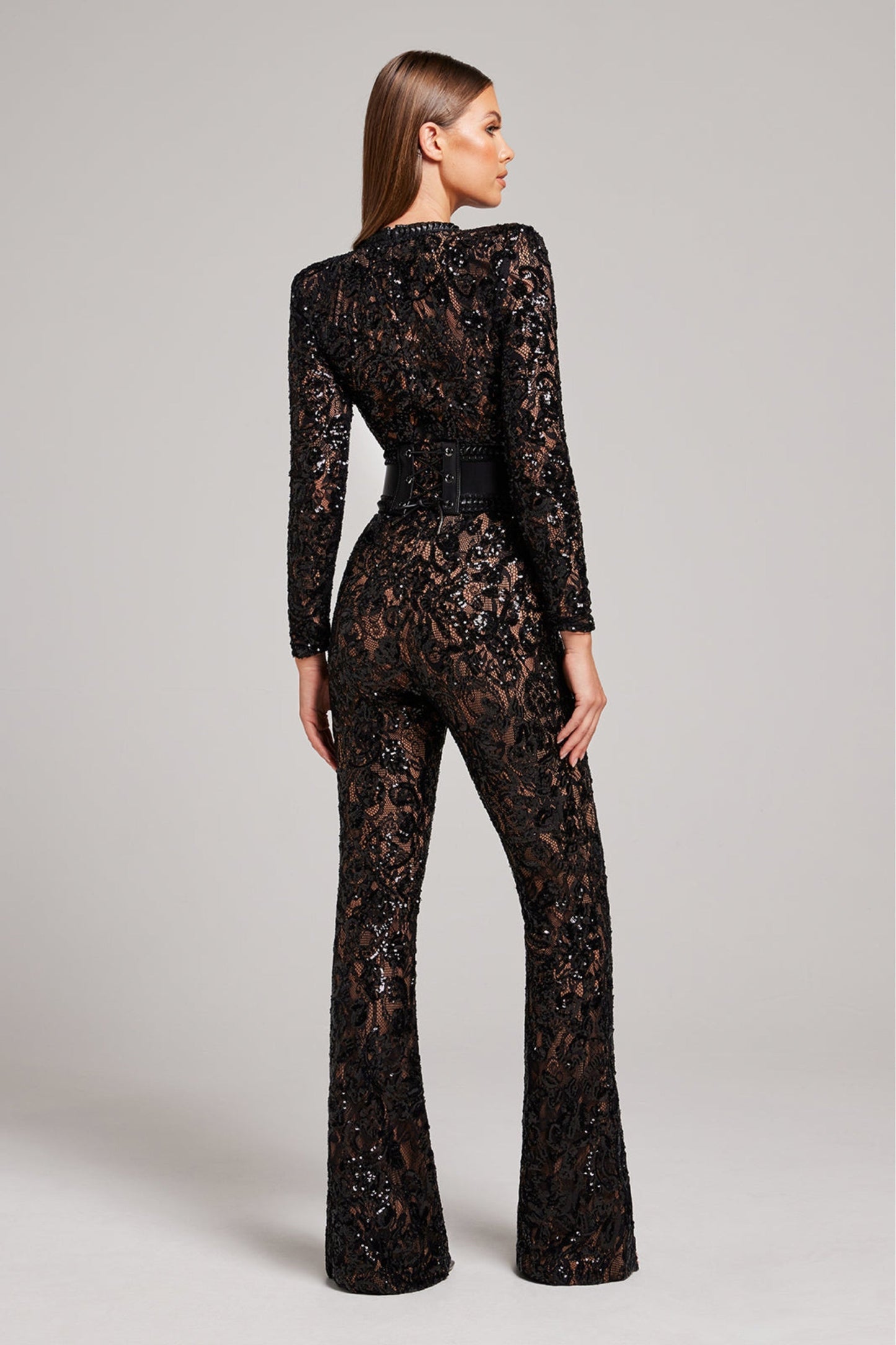 Amelia | Mujer Mono de Encaje Elegante para Ocasiones