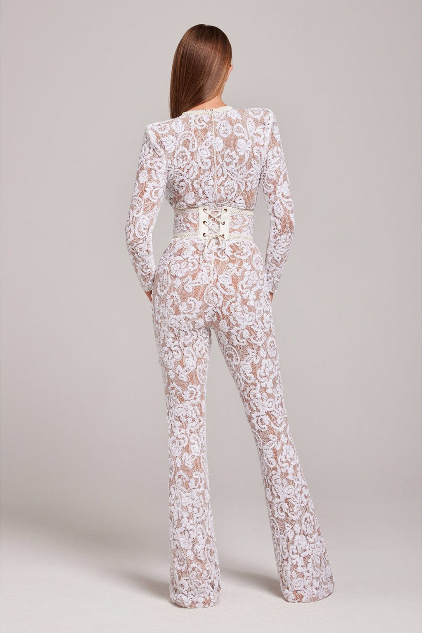 Amelia | Mujer Mono de Encaje Elegante para Ocasiones