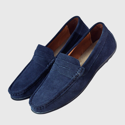 Cathy | Mujer Mocasines Tipo Penny en Rojo Arándano