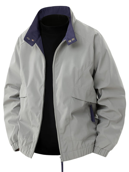 Anthonie | Hombre Chaqueta Cortavientos Impermeable con Cuello Alto