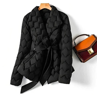 Seraphina | Mujer Chaqueta de Invierno Entallada con Cinturón