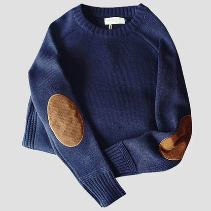 Cortina | Hombre Suéter de Lana de Estilo Alpino