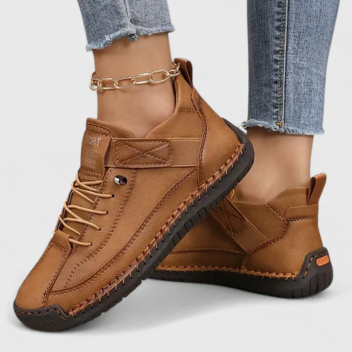 Ava | Mujer Zapatillas con Cordones y Correa Ajustable