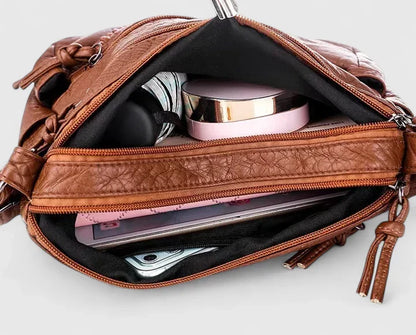 Lucia | Mujer Bolso Bandolera con Correa Ajustable y Bolsillos