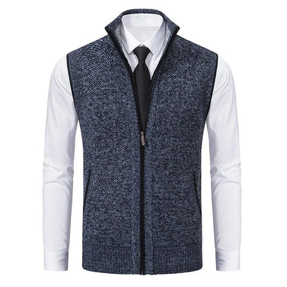 Bremer | Hombre Chaleco Polar Sin Mangas con Cremallera y Bolsillos