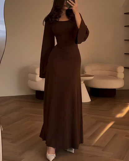 Lubberta | Mujer Vestido Maxi de Punto Favorecedor
