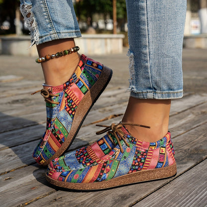 Adeline | Mujer Zapatillas con Estampado Patchwork