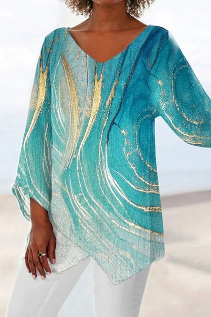 Miranda | Mujer Blusa Fluida con Escote en V