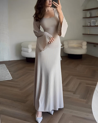 Lubberta | Mujer Vestido Maxi de Punto Favorecedor