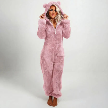 Cyranelle | Mujer Sudadera Teddy con Capucha y Cremallera