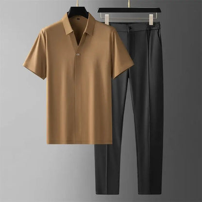 Joep | Hombre Conjunto de Algodón y Lino de Dos Piezas