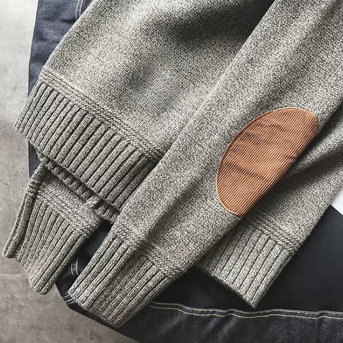 Cortina | Hombre Suéter de Lana de Estilo Alpino