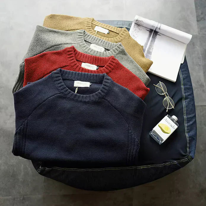 Cortina | Hombre Suéter de Lana de Estilo Alpino