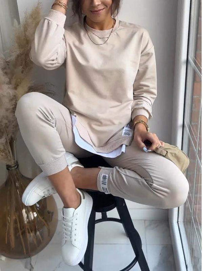 Vivienne | Mujer Conjunto de Camiseta Oversize y Pantalón Jogger
