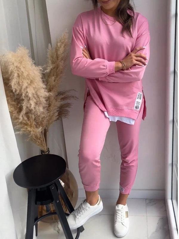 Vivienne | Mujer Conjunto de Camiseta Oversize y Pantalón Jogger
