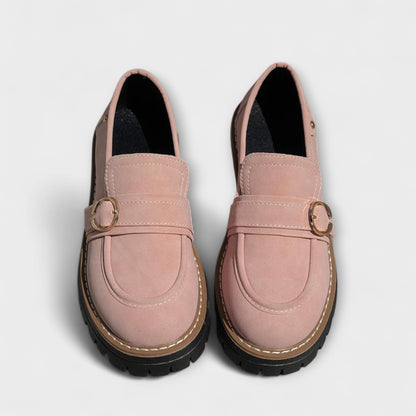 Lora | Mujer Mocasines de Punta Redonda