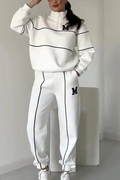 Brianna | Mujer Conjunto Deportivo con Media Cremallera y Pantalón Jogger