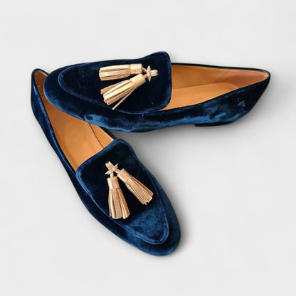 Quinnlyn | Mujer Mocasines Slip-On con Flecos
